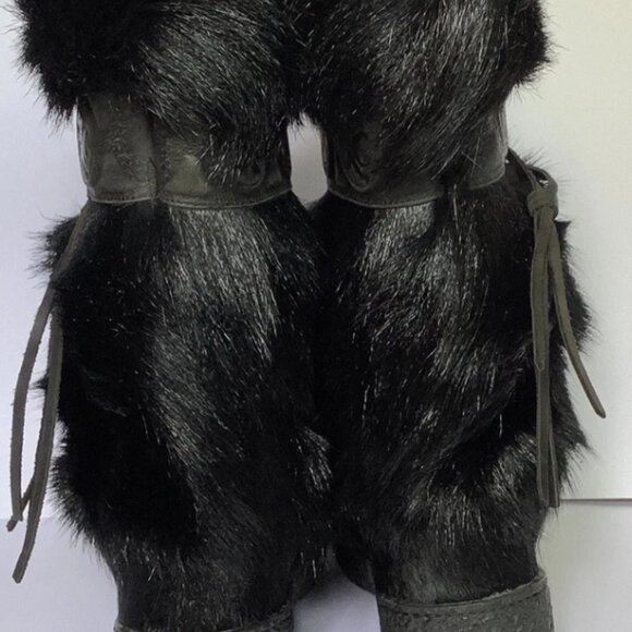 Pajar Canada Laura Hair Fur Snow Winter Boots Size 40 Rare Great Condition - Picture 5 of 7